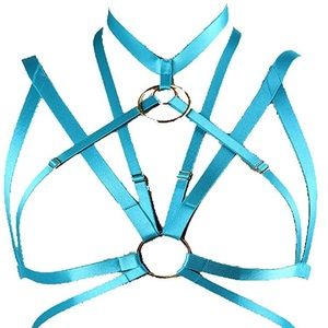 Turqoise Rave Harness Bra